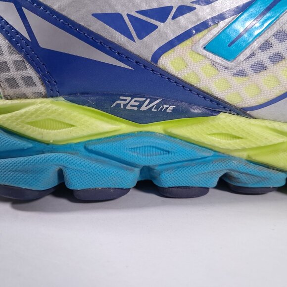 New Balance 870 V3 Running Shoes Women 9.5 B Blue Gray Yellow Athletic W870WB3 - Picture 15 of 16